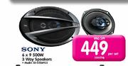 Sony 6 x 9 500W 3 Way Speakers (XS-GTX 6932) - Per Set