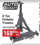 Auto Kraft 2 Ton Foldable Trestles-Per Set