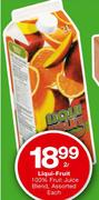 Liqui-Fruit 100% Fruit Juice Blend-2L Each