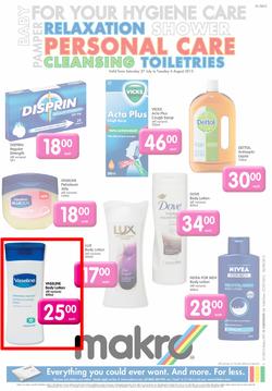 Makro : Personal Care (27 Jul - 6 Aug 2013), page 1