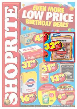 Shoprite Eastern Cape : Even More Low Price Birthday Deals (5 Aug - 25 Aug 2013), page 1