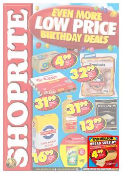 Shoprite Eastern Cape : Even More Low Price Birthday Deals (5 Aug - 25 Aug 2013), page 1