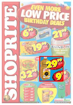 Shoprite KZN : Even More Low Price Birthday Deals (12 Aug - 25 Aug 2013), page 1