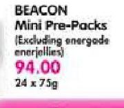 Beacon Mini Pre-Packs-24x75Gm