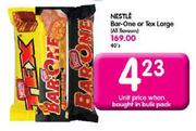 Nestle Bar-One or Tex Large Each