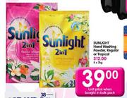 Sunlight Hand Washing Powder, Regular or Tropical-2kg Each