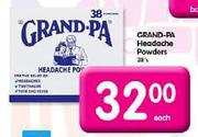 Grand-Pa Headache Powders-38's Each