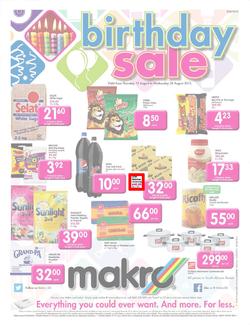 Makro Gauteng : Food (15 Aug - 28 Aug 2013), page 1