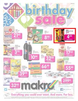 Makro Gauteng : Food (15 Aug - 28 Aug 2013), page 1