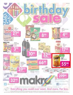 Makro Gauteng : Food (15 Aug - 28 Aug 2013), page 1