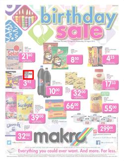 Makro Gauteng : Food (15 Aug - 28 Aug 2013), page 1