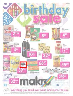 Makro Gauteng : Food (15 Aug - 28 Aug 2013), page 1