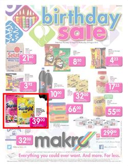 Makro Gauteng : Food (15 Aug - 28 Aug 2013), page 1