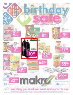 Makro Gauteng : Food (15 Aug - 28 Aug 2013), page 1