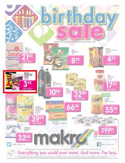Makro Gauteng : Food (15 Aug - 28 Aug 2013), page 1