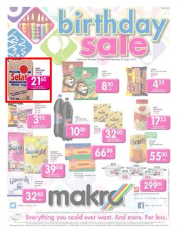 Makro Gauteng : Food (15 Aug - 28 Aug 2013), page 1