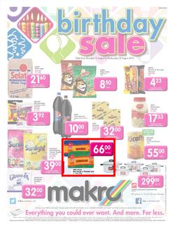 Makro Gauteng : Food (15 Aug - 28 Aug 2013), page 1