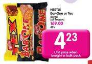 Nestle Bar-One Or Tax (All Flavours) Each