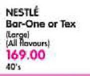 Nestle Bar-One Or Tax (All Flavours)-40's