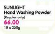 Sunlight Hand Washing Powder(Regular Only)-10x250gm