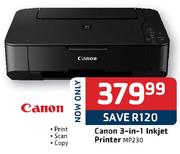 Canon 3-In-1 Inkjet Printer(MP230)