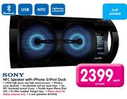 Sony NFC Speaker With Iphone 5/Ipod Dock-Each
