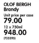 Olof Bergh Brandy-12 x 750ml