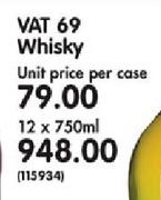 Vat 69 Whisky-12 x 750ml