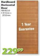 Swartland Hardboard Horizontal Door