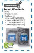Abraoon Round Wire nails-500gm pack