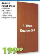 Swartland Sapele Print Door(PRSAPLIO)