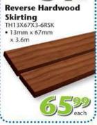 Swartland Reverse Hardwood Skirting 13x67mmx3.6m-Each