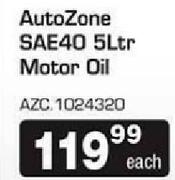 Auto Zone SAE40 5L Motor Oil (AZC.1024320)-Each