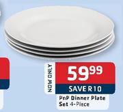 PnP Dinner Plate Set-4 Piece Per Set