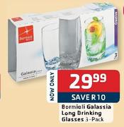Bormioli Galassia Long Drinking Glasses-3 Pack