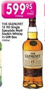 The Glenlivet 15 YO Single Speyside Malt Scotch Whisky In Gift Box-750ml