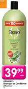 Organics Shampoo Or Conditioner-1l Each