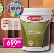 Plascon Micatex White-20Ltr