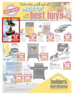 Builders Warehouse : Winter Best Buys (19 Jun - 8 Jul), page 1