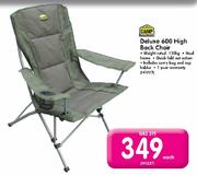 Camp Master Deluxe 600 High Back Chair-Each