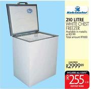 Kelvinator 210 Litre White Chest Freezer-Each