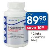 Clicks L-Glutamine-125g Each