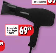 Essentials 1200W Hair Dryer