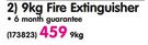 Safe Quip 9kg Fire Extinguisher