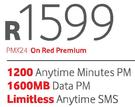 Blackberry Z30 Smartphone-On Red Premium