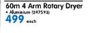 Deluxe 60m 4 Arm Rotary Dryer