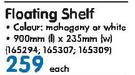 Wildberry 900x235mm Floating Shelf