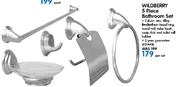Wildberry 5 Piece Bathroom Set-Per Set