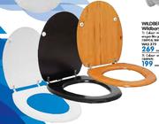 Wildberry White Toilet Seat