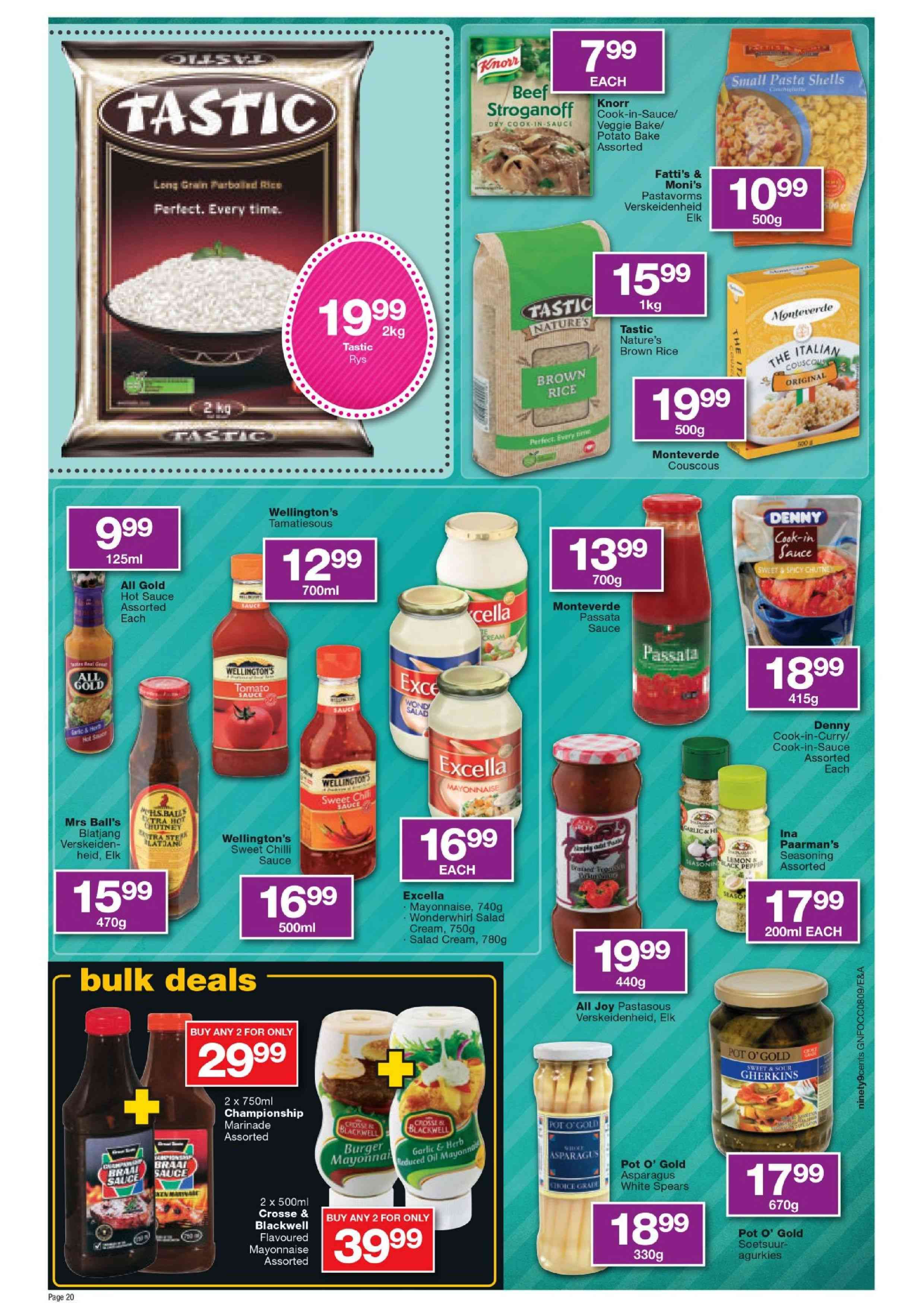 Special Excella Mayonnaise740g/Wonderwhirl Salad Cream750g/Salad